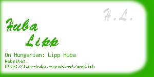 huba lipp business card